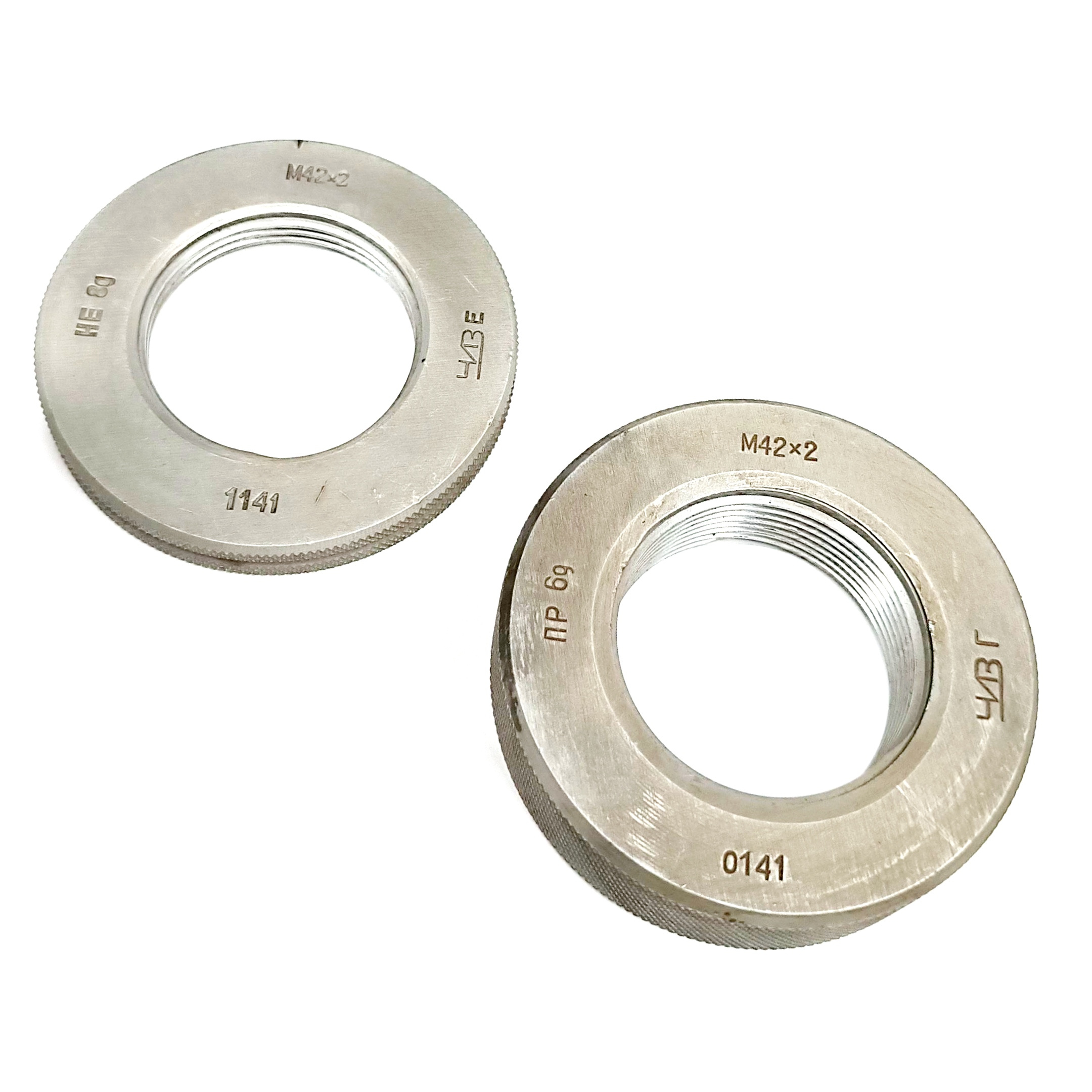 Калибр-кольцо резьбовое М42х2 (ПР 6g НЕ 8g) (8211-0141/8211-1141)