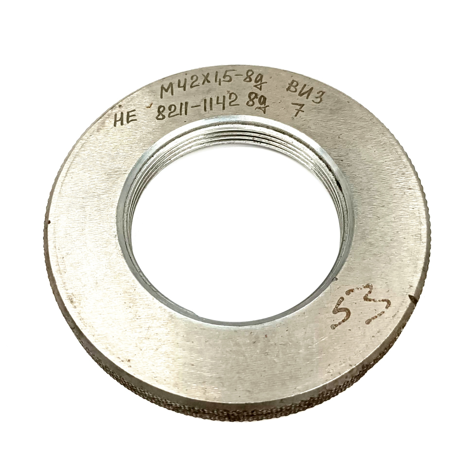 Калибр-кольцо резьбовое М42х1,5 (НЕ 8g) (8211-1142)