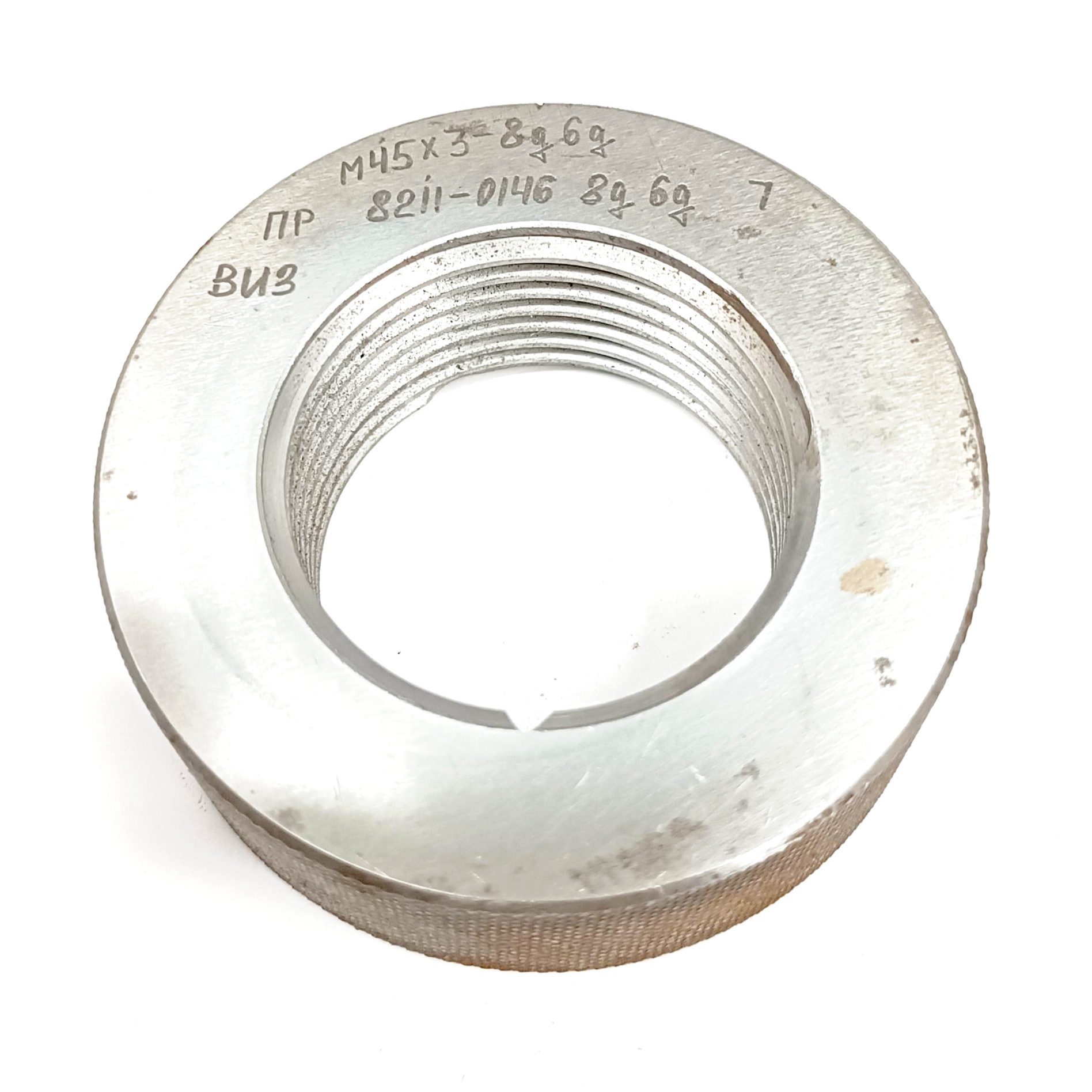 Калибр-кольцо резьбовое М45х3 (ПР 8g 6g) (8211-0146)