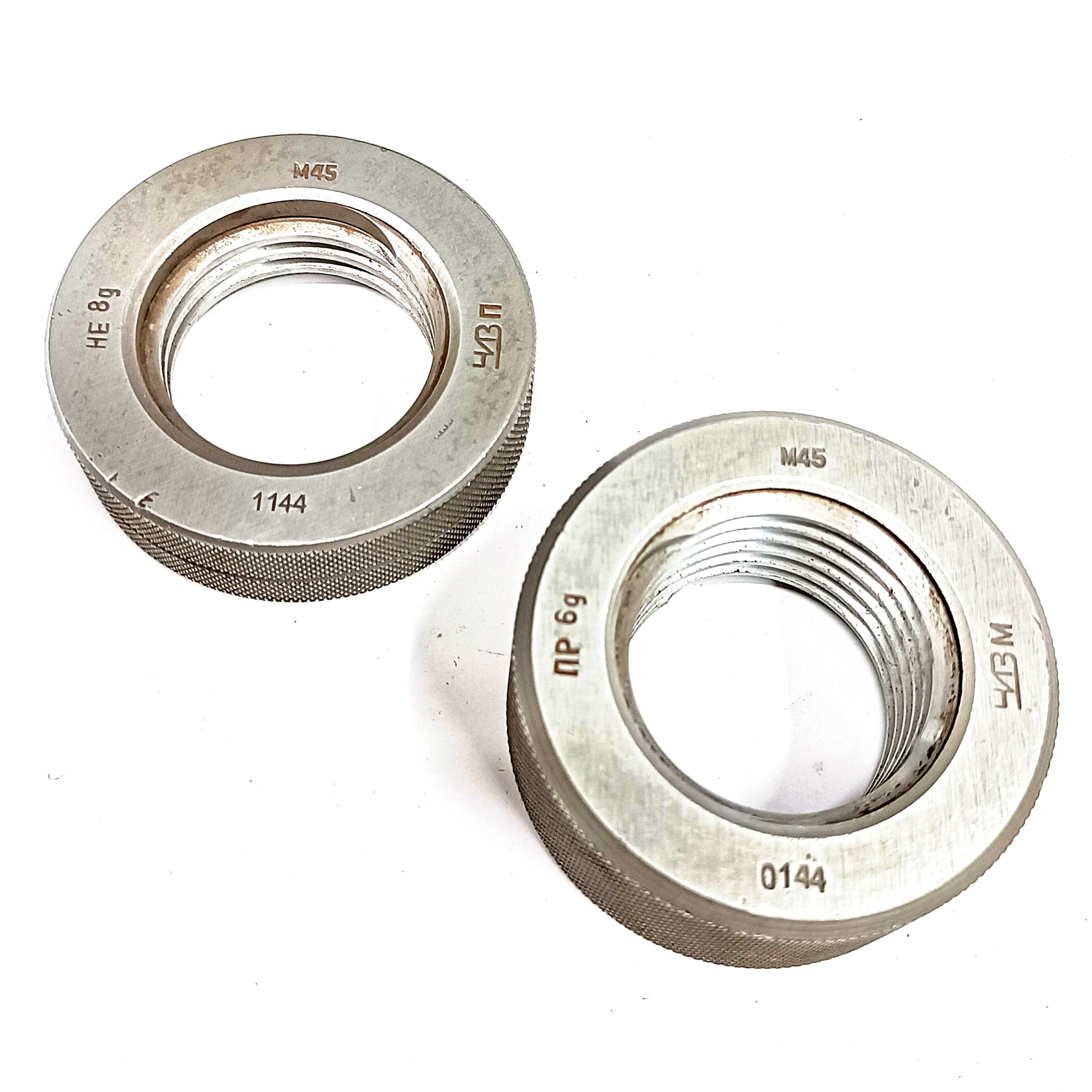 Калибр-кольцо резьбовое М45х4,5 (ПР 6g НЕ 8g) (8211-0144/8211-1144)
