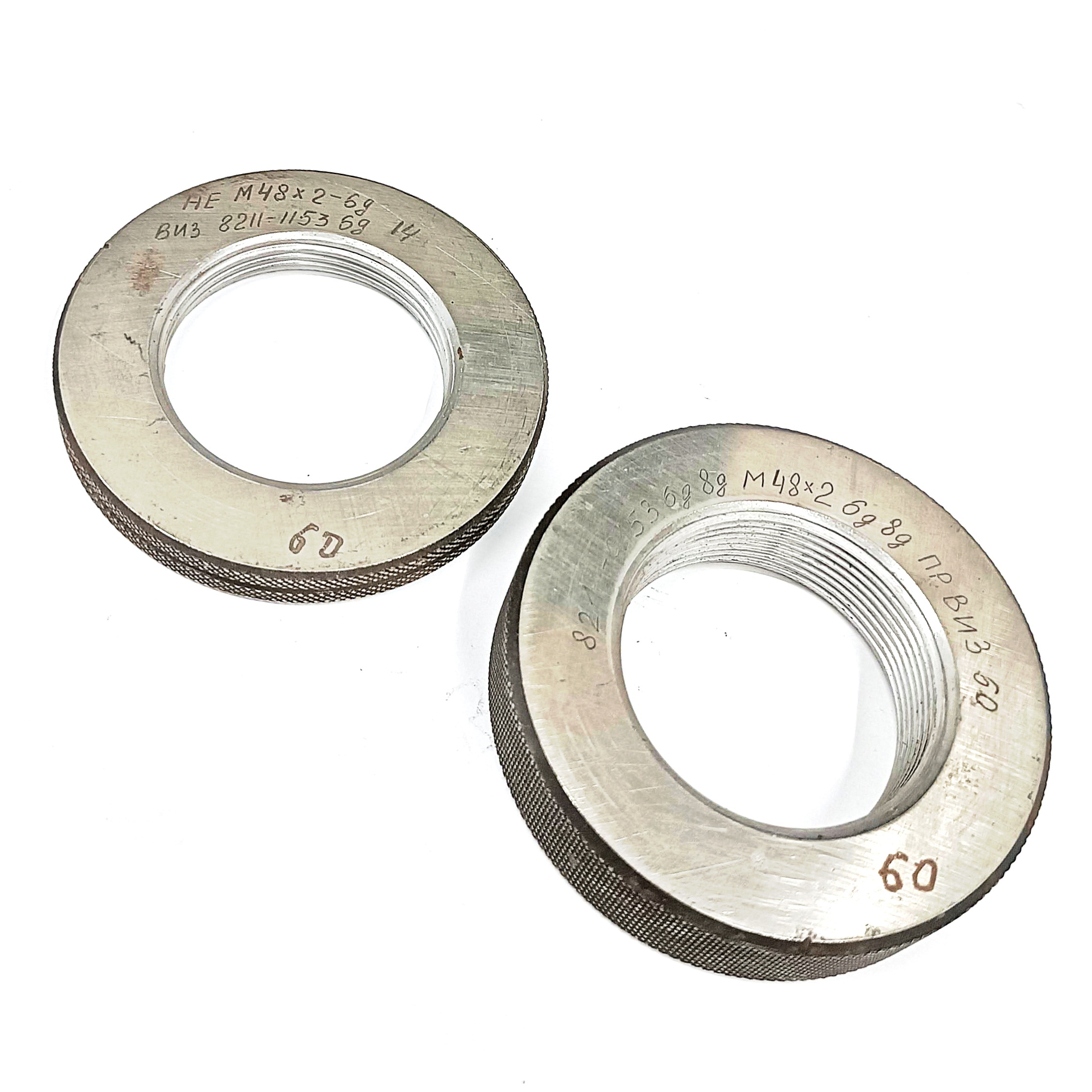 Калибр-кольцо резьбовое М48х2 (ПР 6g 8g НЕ 6g) (8211-0153/8211-1153)