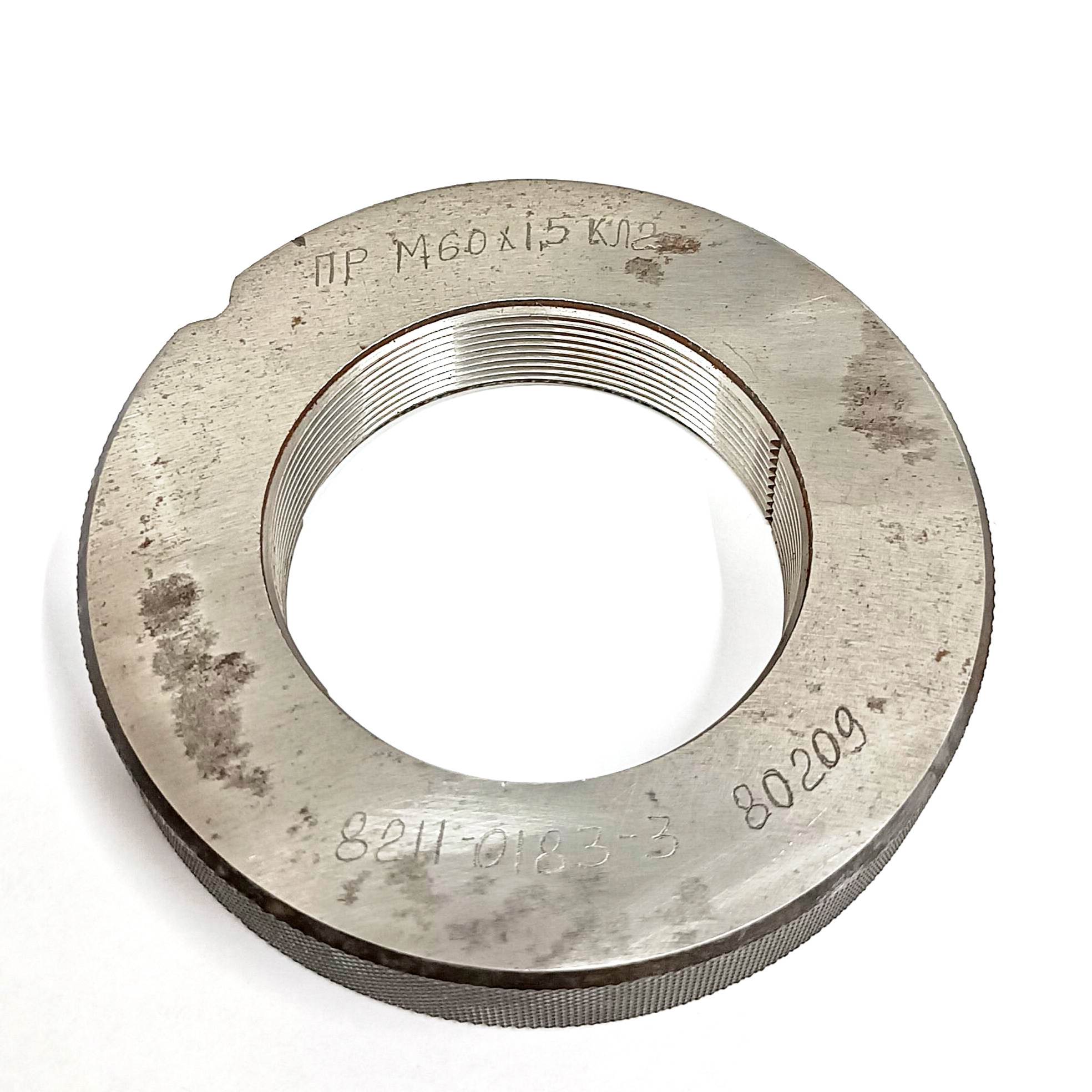 Калибр-кольцо резьбовое М60х1,5 (ПР КЛ2) (8211-0183-3)