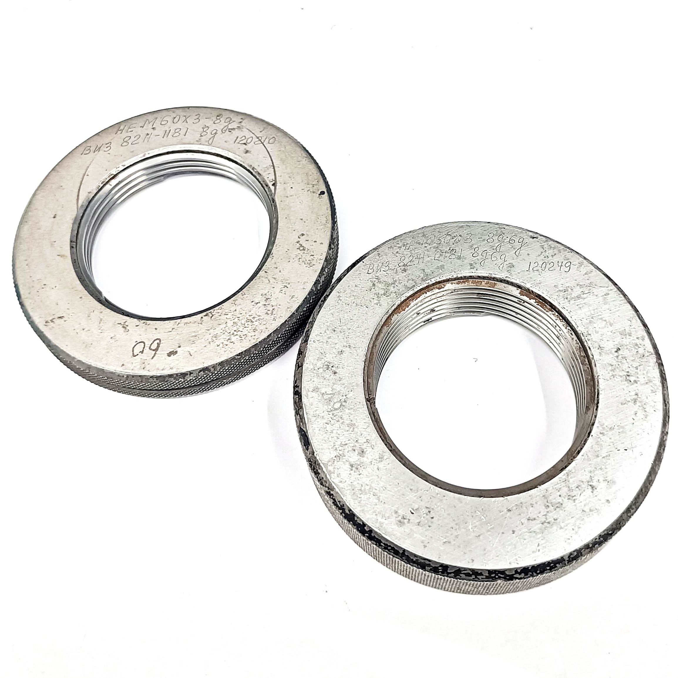 Калибр-кольцо резьбовое М60х3 (ПР 8g 6g НЕ 8g) (8211-0181/8211-1181)