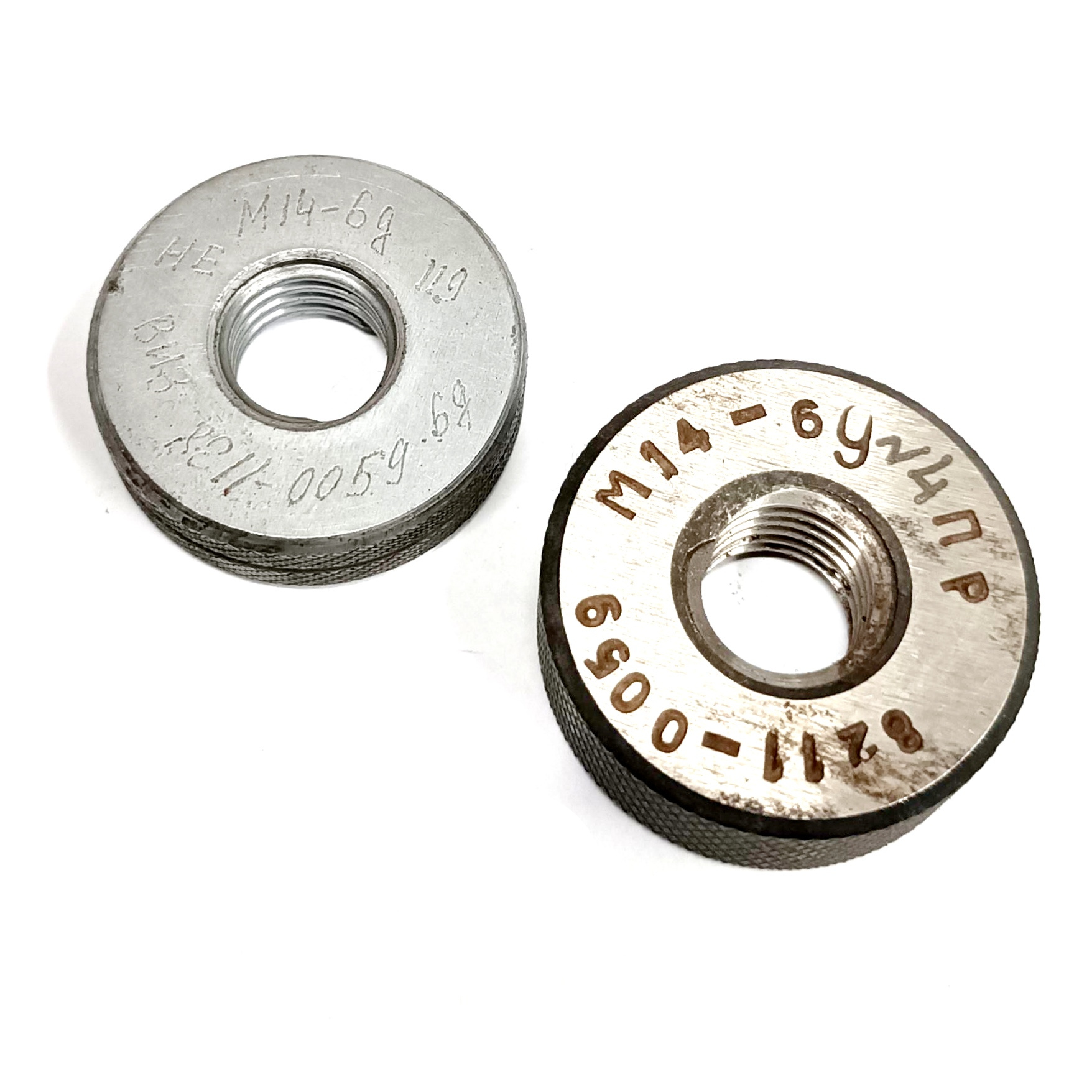 Калибр-кольцо резьбовое М14х2 (ПР 6g НЕ 6g)  (8211-0059/8211-1059)