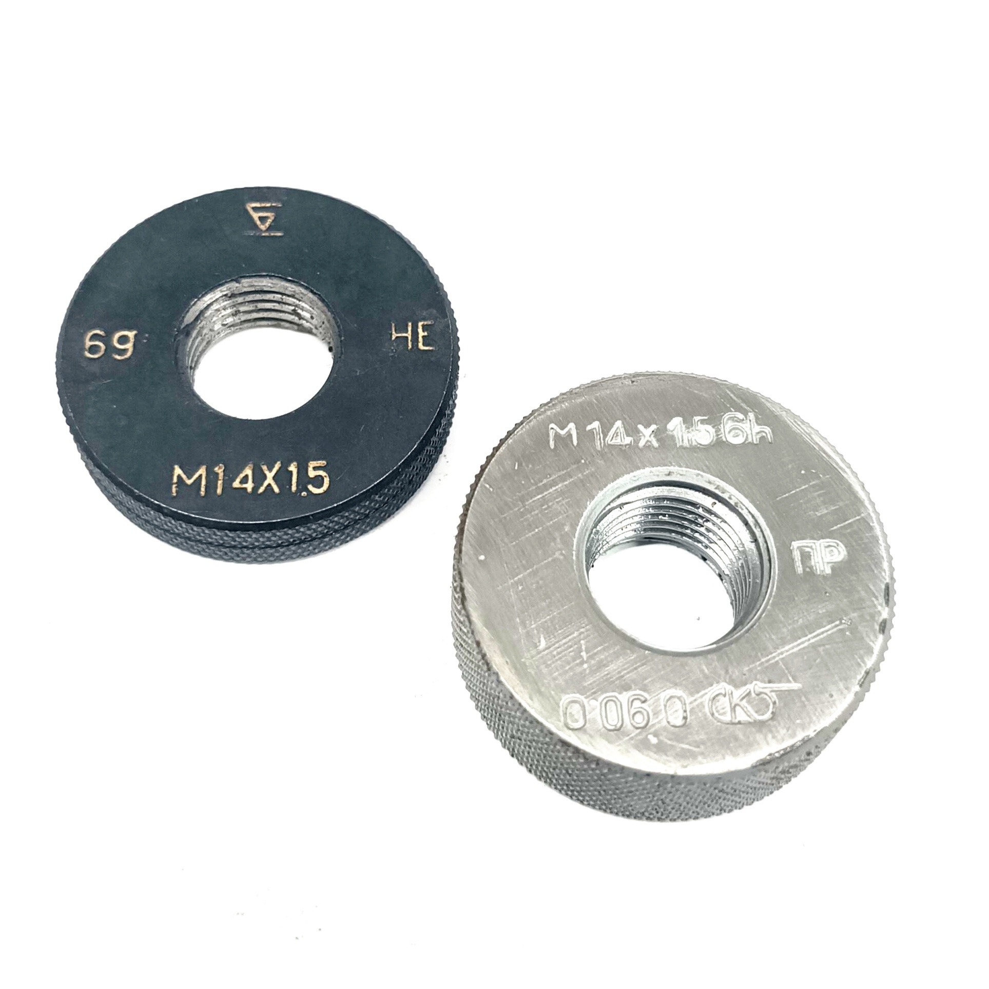 Калибр-кольцо резьбовое М14х1,5 (ПР 6h НЕ 6g)  (8211-0060/8211-1060)
