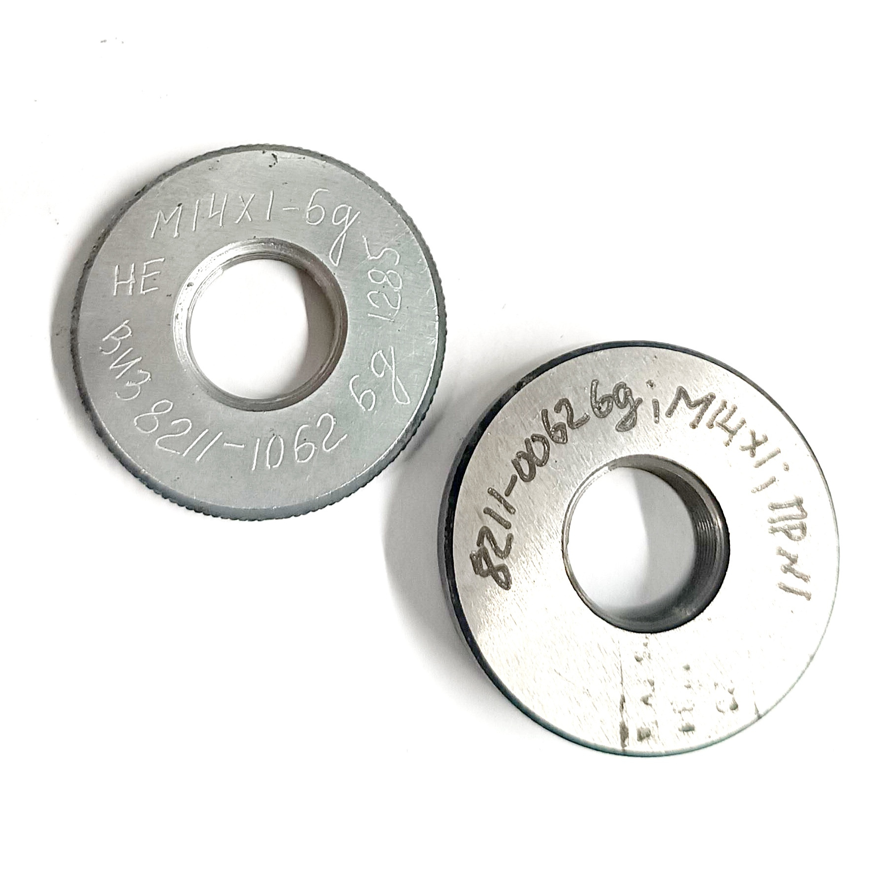Калибр-кольцо резьбовое М14х1,0 (ПР 6g НЕ 6g) (8211-0062/8211-1062)