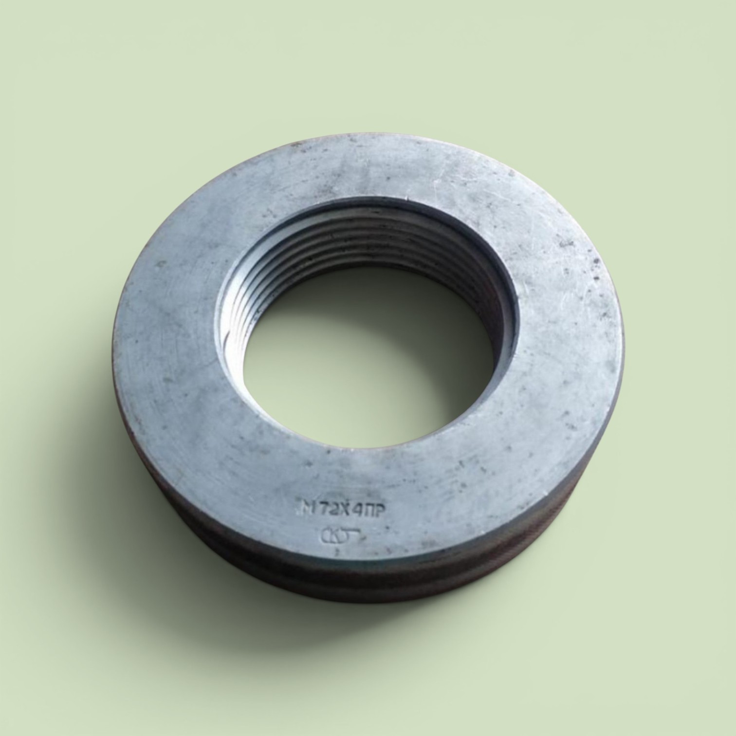 Калибр-кольцо резьбовое м72х4 6g пр+не