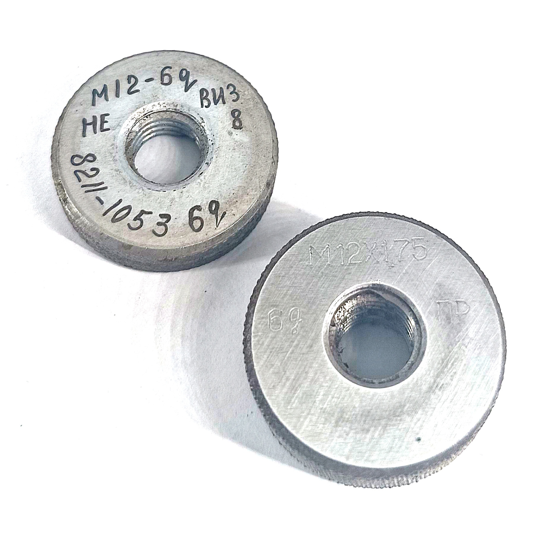 Калибр-кольцо резьбовое М12х1,75 (ПР 6g НЕ 6g) (8211-0053/8211-1053)