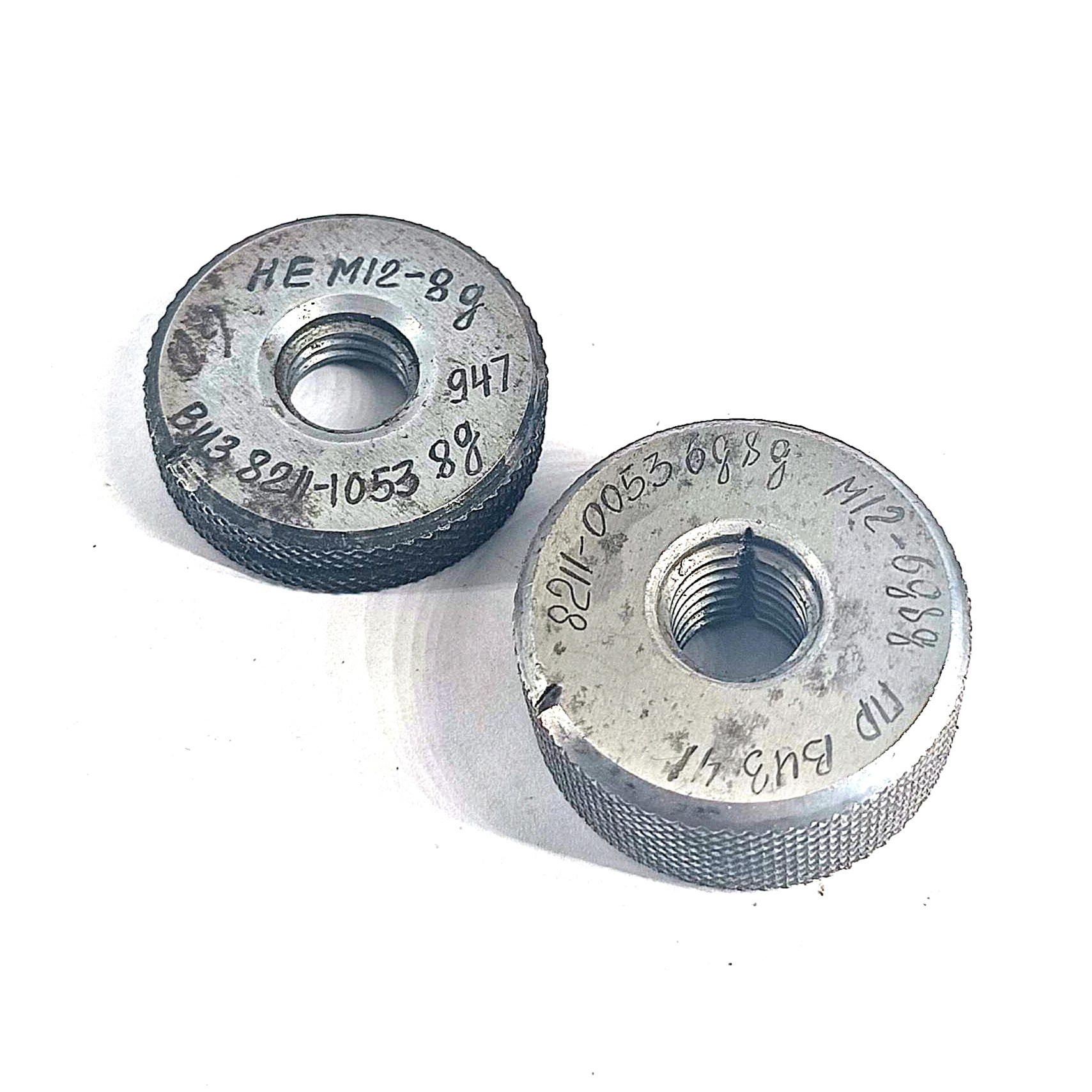 Калибр-кольцо резьбовое М12х1,75 (ПР 6g 8g НЕ 6g) (8211-0053/8211-1053)