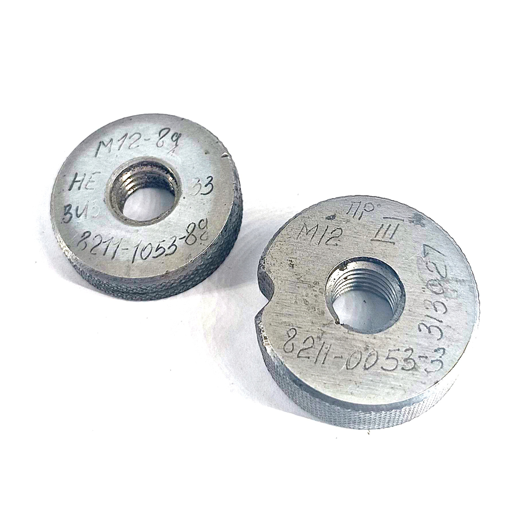 Калибр-кольцо резьбовое М12х1,75 (ПР КЛ3 НЕ 8g) (8211-0053-3/8211-1053)