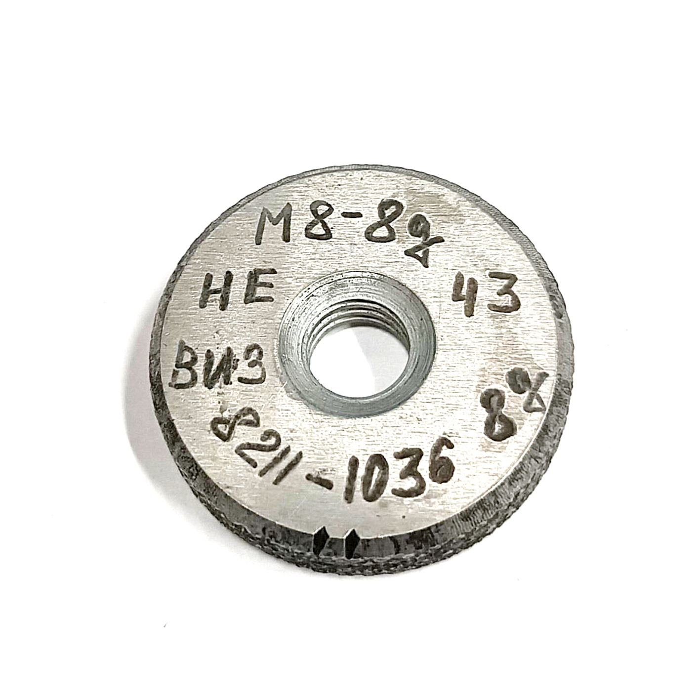 Калибр-кольцо резьбовое  М8х1,25 (НЕ 8g) (8211-1036)