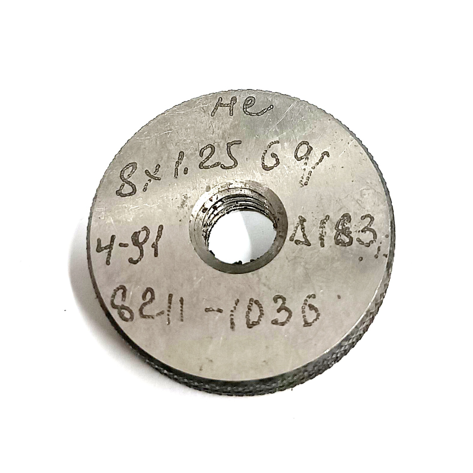 Калибр-кольцо резьбовое  М8х1,25 (НЕ 6g) (8211-1036)