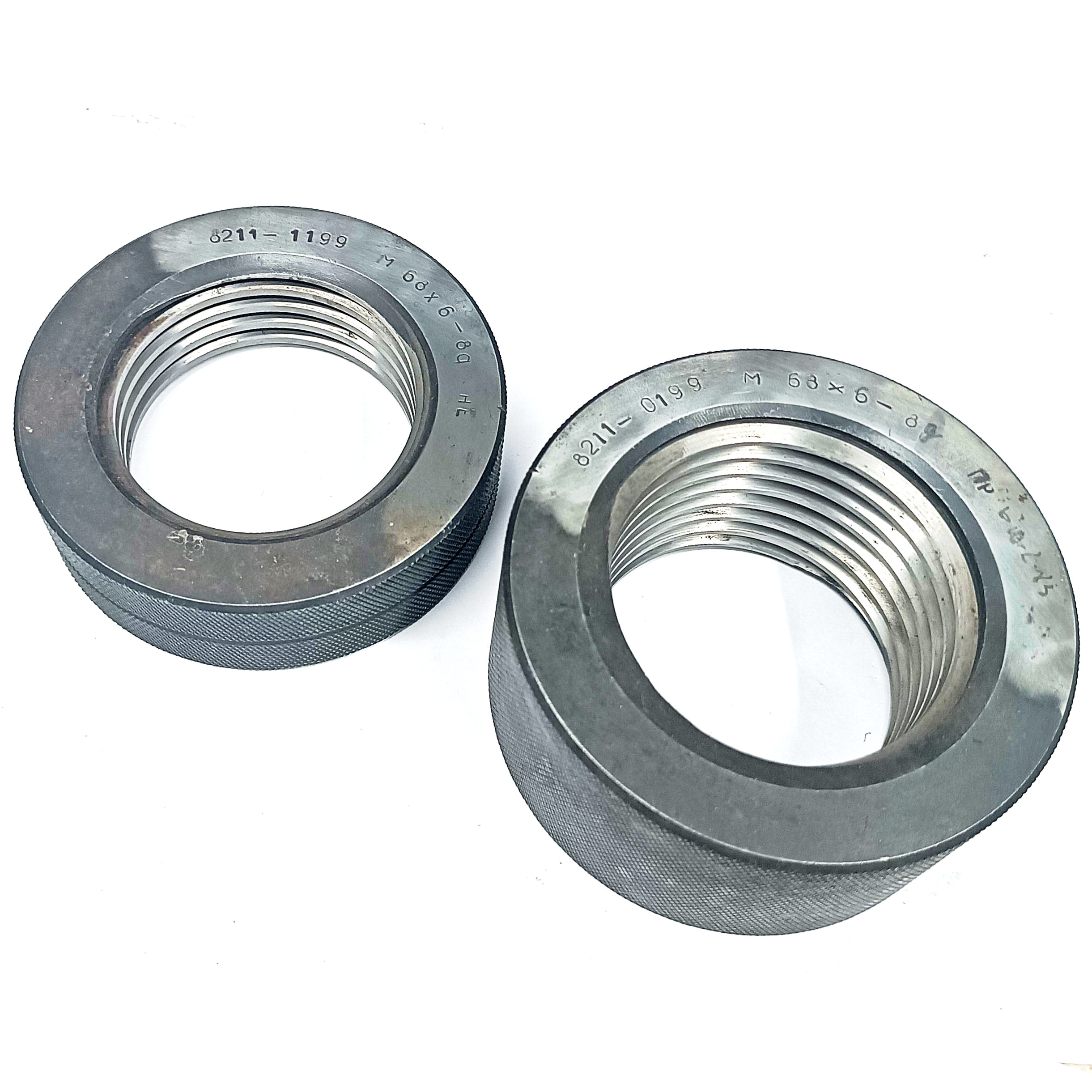 Калибр-кольцо резьбовое М68х6 (ПР 8g НЕ 8g) (8211-0199/8211-1199)