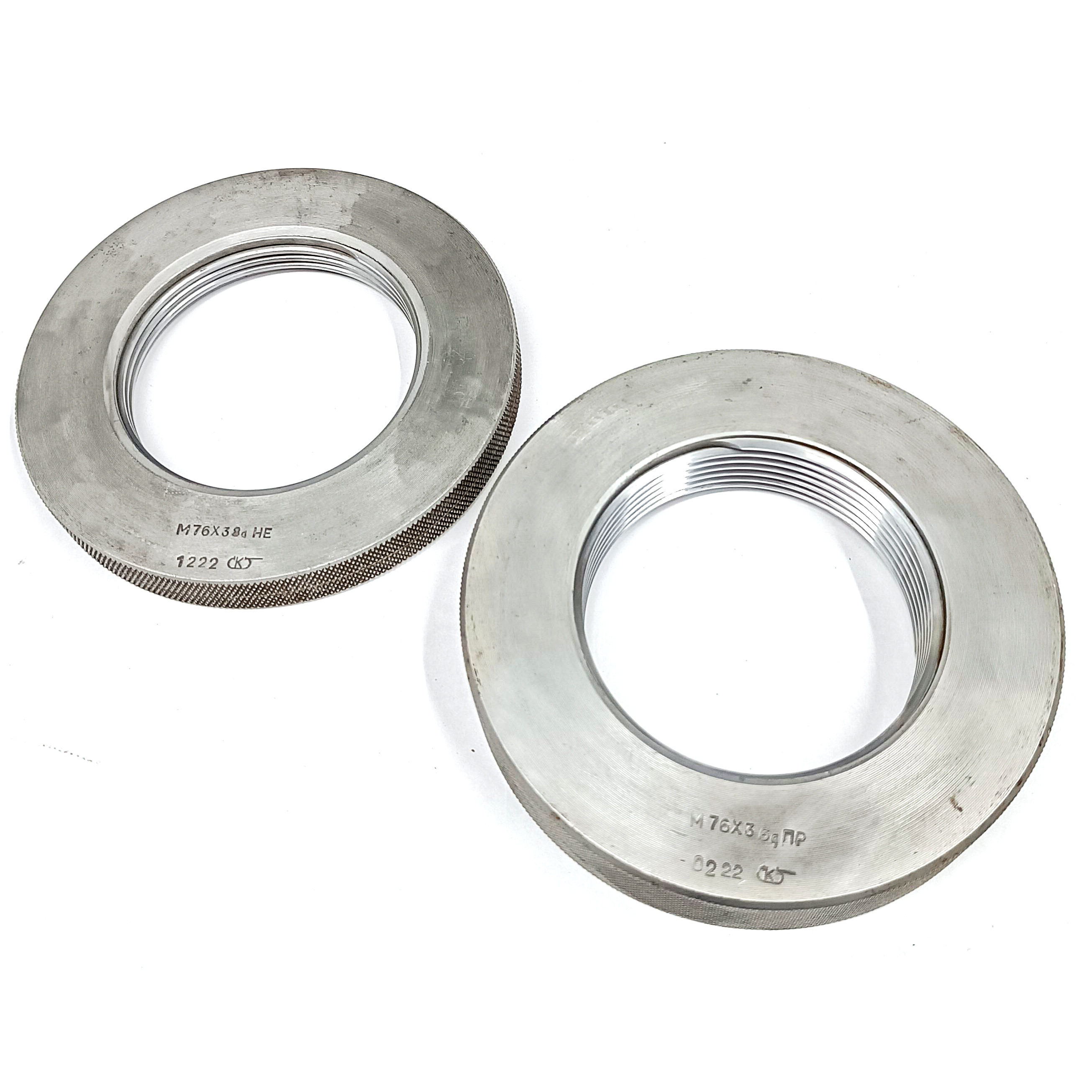 Калибр-кольцо резьбовое М76х3 (ПР 6g НЕ 8g) (8211-0222/8211-1222)