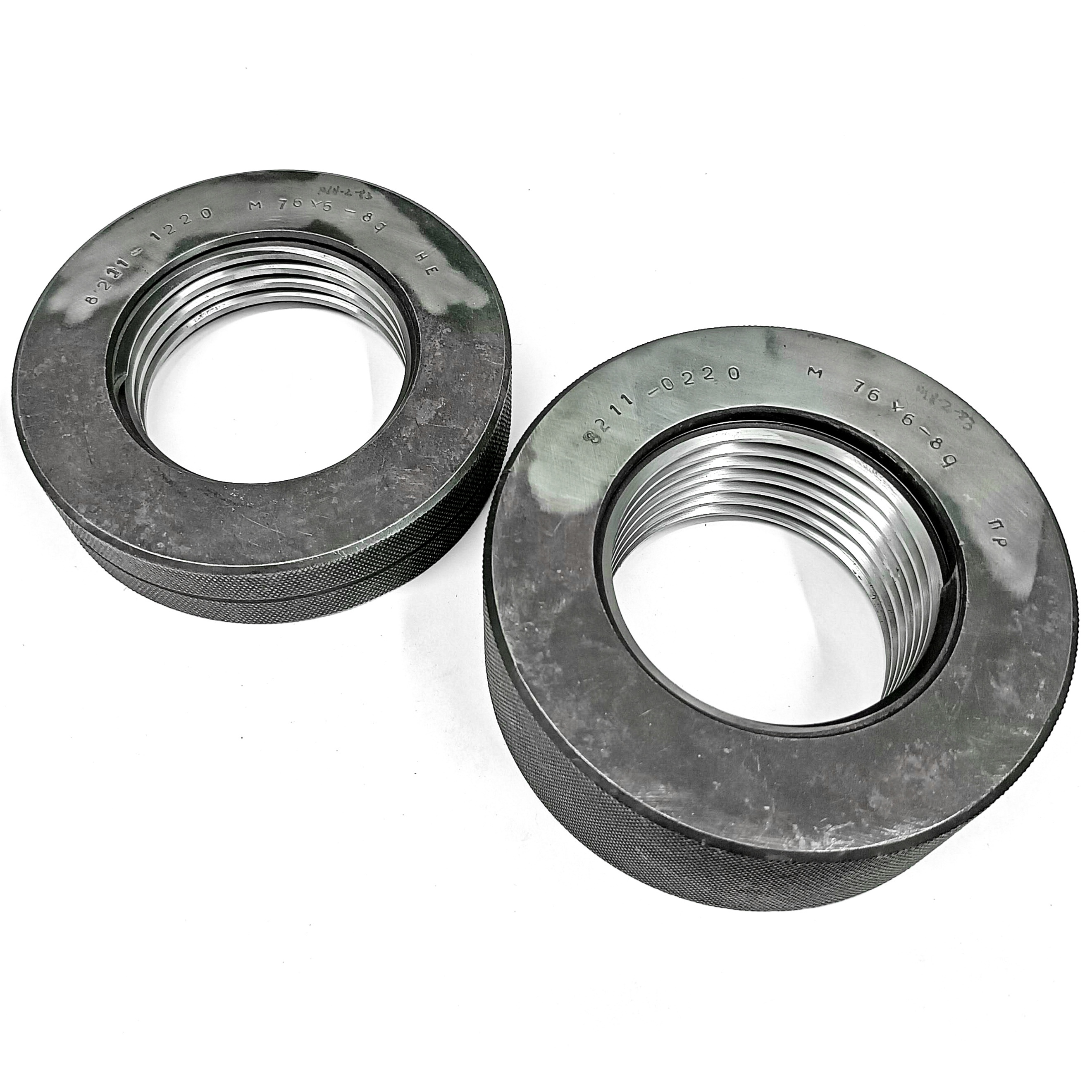 Калибр-кольцо резьбовое М76х6 (ПР 8g НЕ 8g) (8211-0220/8211-1220)
