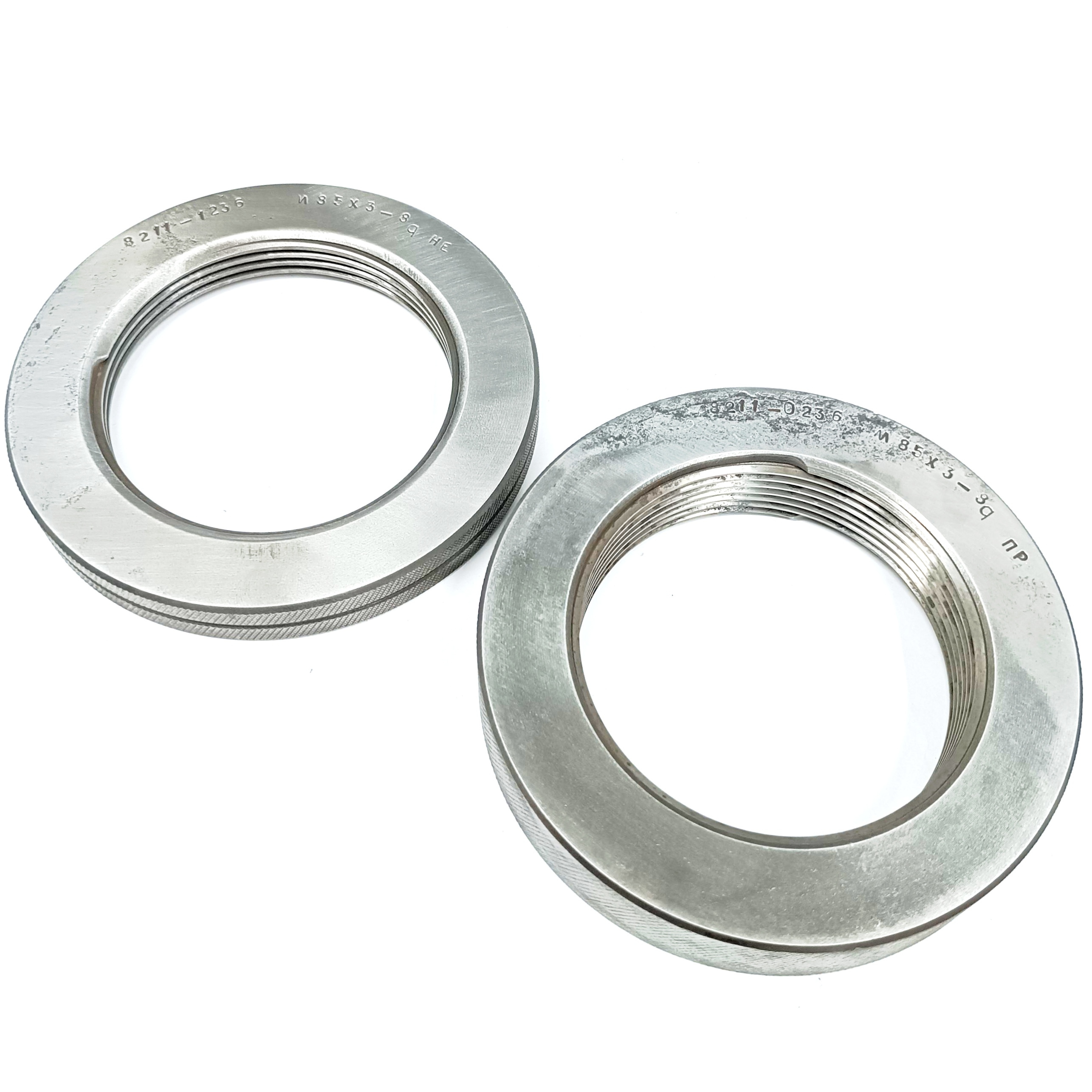 Калибр-кольцо резьбовое М85х3 (ПР 8g НЕ 8g) (8211-0236/8211-1236)
