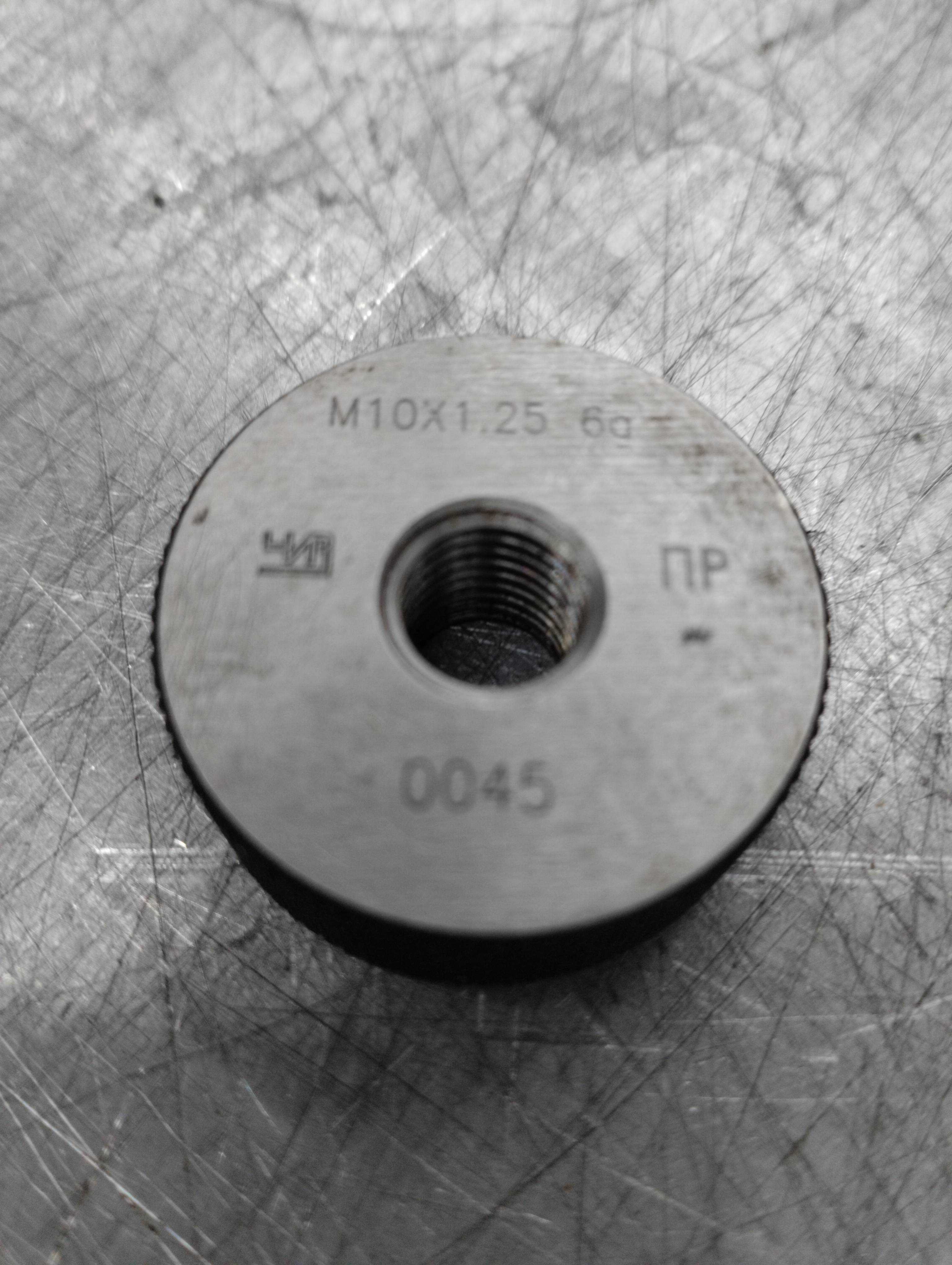 Кольцо резьбовое М10х1,25 6g ПР