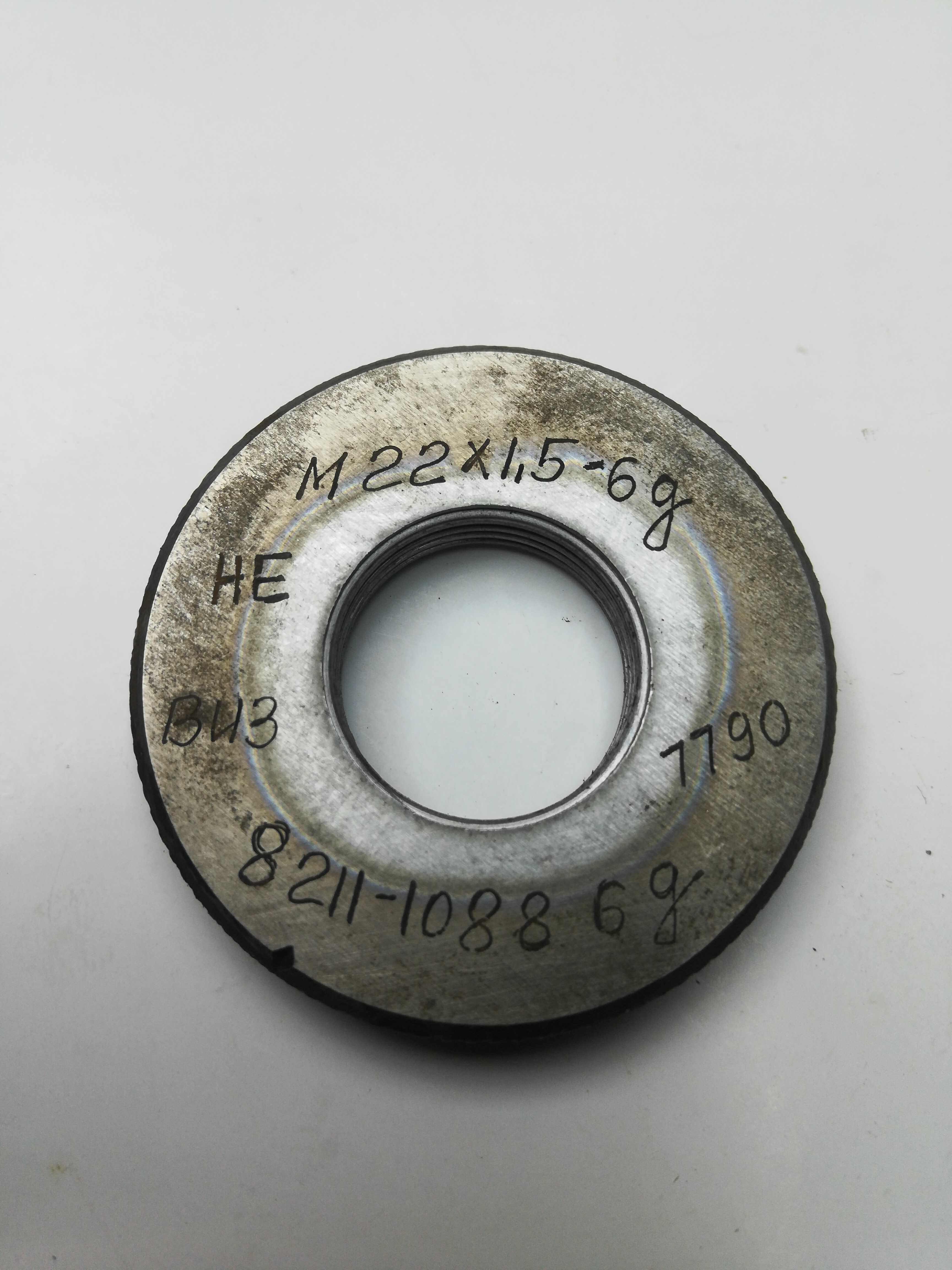 Кольцо резьбовое М22,0х1,5 6g НЕ