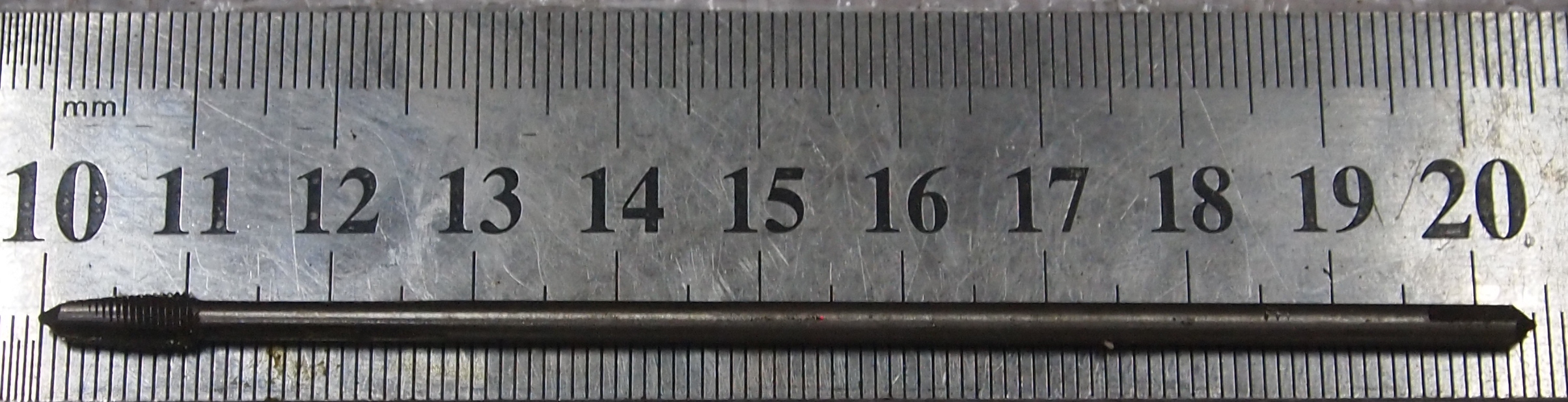Метчик Гаечный М 4х0,5 хвостовик с квадратом (2 шт.)