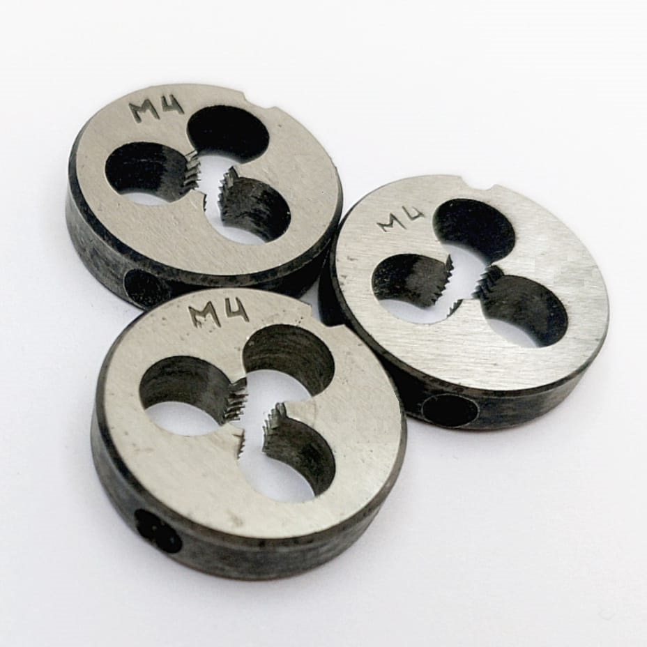 Плашка М4,0х0,7 9ХС (D20мм, L5мм) ГОСТ 9740-71 (компл-т из 3шт)