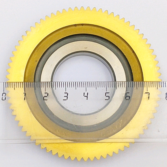 Долбяк дисковый прямозубый 2540-0004 м1,0 30° Z=76 кл-А Р6М5К5 (делительный диаметр 76мм) ГОСТ 6762-79
