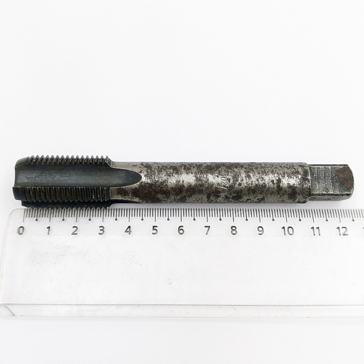 Метчик 2625-0027 трубный цилиндрический G 1/2"-14 55° В1 Р6М5 (ручной, однопроходный) для глухих отверстий ГОСТ 3266-81