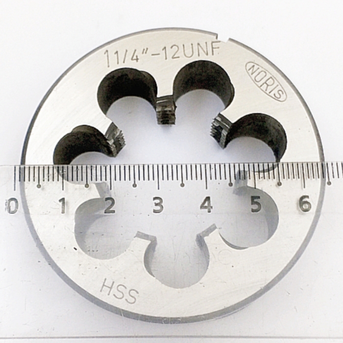 Плашка дюймовая унифицированная 1 1/4"-12UNF 60° HSS