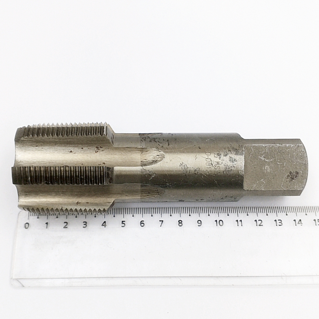 Метчик 2680-0012 конический дюймовый K 1 1/2" HSS 60° (11,5ниток/дюйм) ГОСТ 6227-80