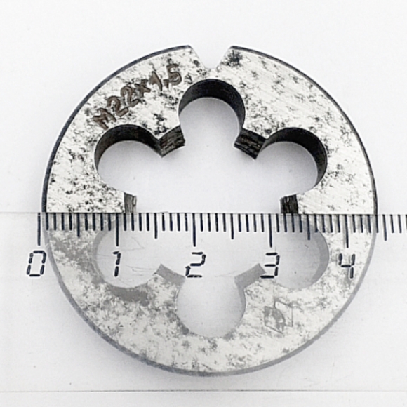 Плашка М22х1,5мм (d45мм, h10мм)