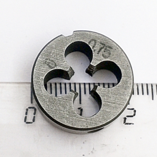 Плашка 2650-1585 М6,0х0,75 9ХС (D20мм, L7мм) ГОСТ 9740-71 (компл-т из 4шт)