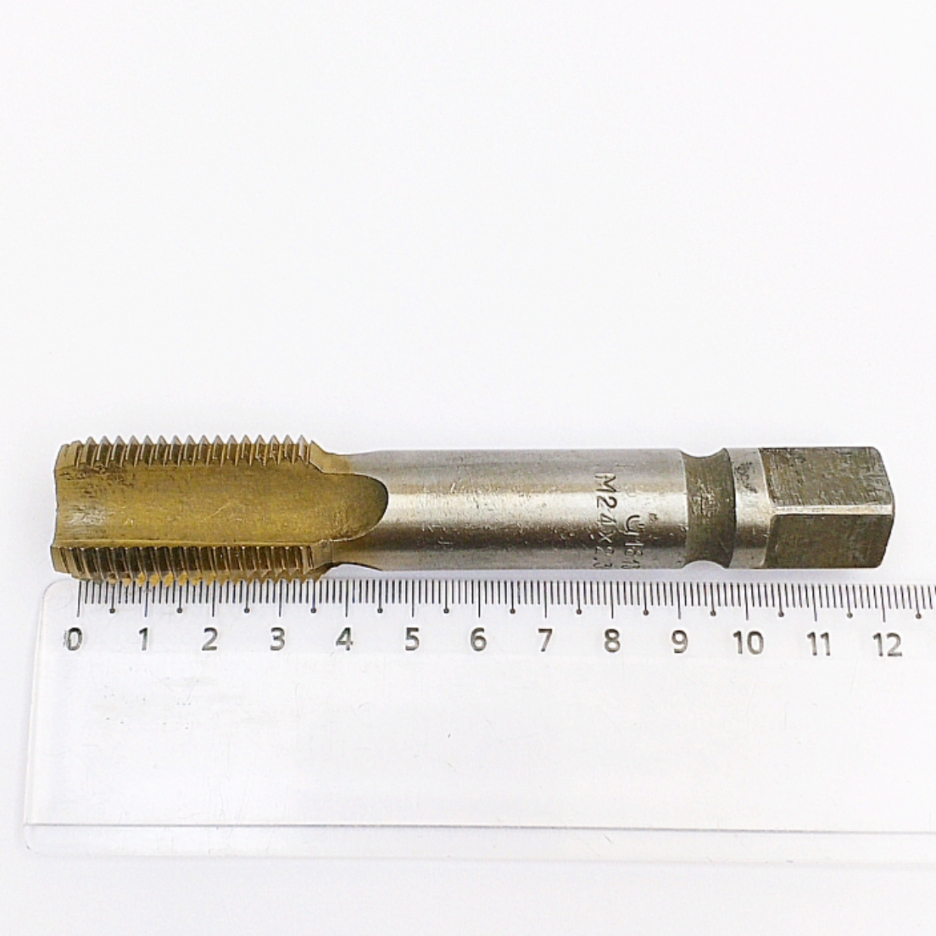 Метчик 2620-1813 машинно-ручной М24х2,0 HSS (TiN-покрытие, чистовой, №2) для глухих отверстий ГОСТ 3266-81