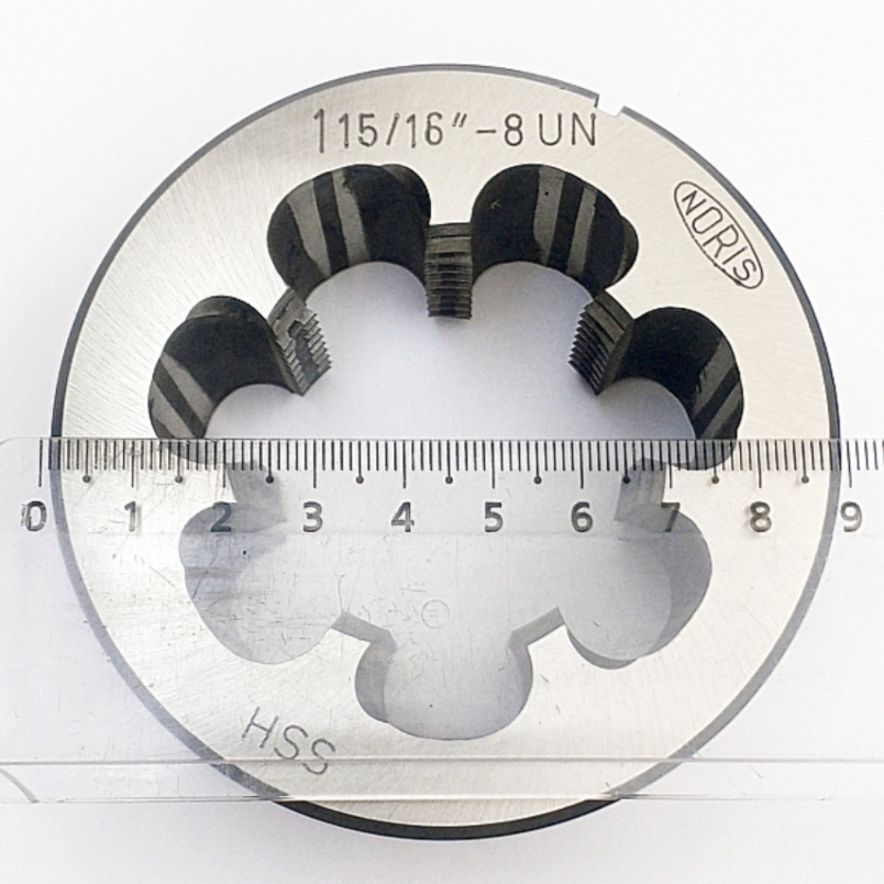 Плашка дюймовая унифицированная 1 15/16"-8UN 60° HSS