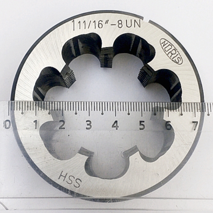Плашка дюймовая унифицированная 1 11/16"-8UN 60° HSS