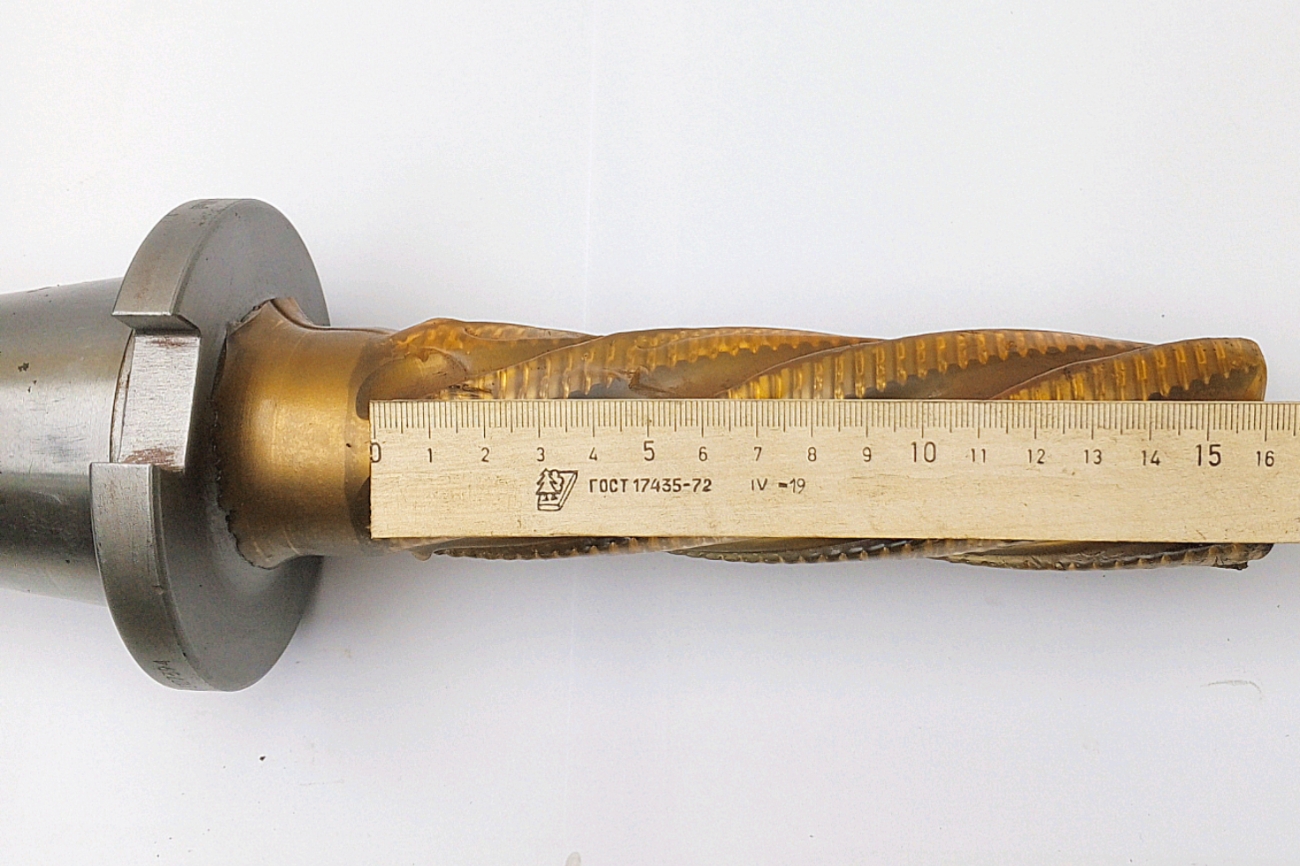 Фреза Концевая d 45х160 Z=6 NF Sp315 KHSS-E-R вылет 195мм (FETTE 2127394) хвостовик ИСО50/ISO50 SK50 обдирочная