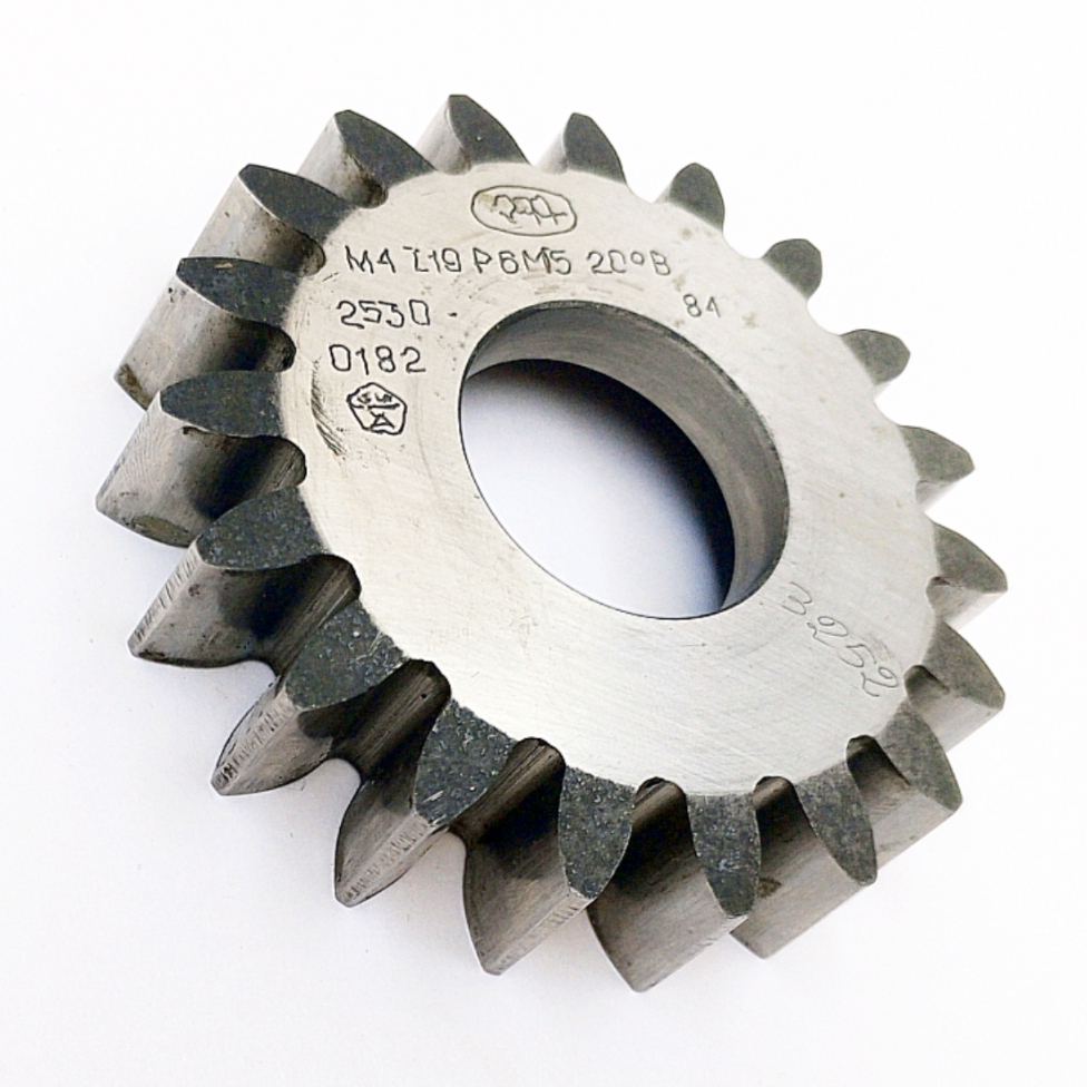 Долбяк 2530-0182 дисковый прямозубый м4,0 20° Кл-В Z=19 Р6М5 ГОСТ 9323-79