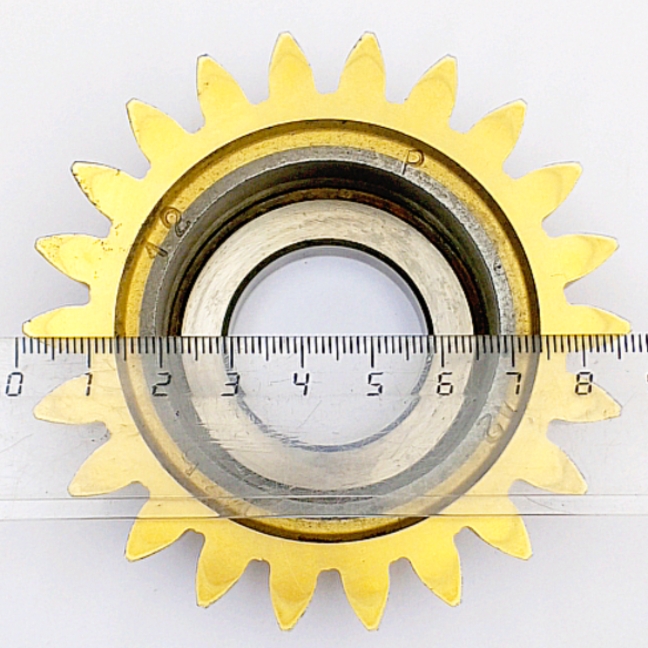 Долбяк чашечный прямозубый 2536-0142 м3,5 20° Z=22 кл-А Р18 (делительный диаметр 77мм) ГОСТ9323-79