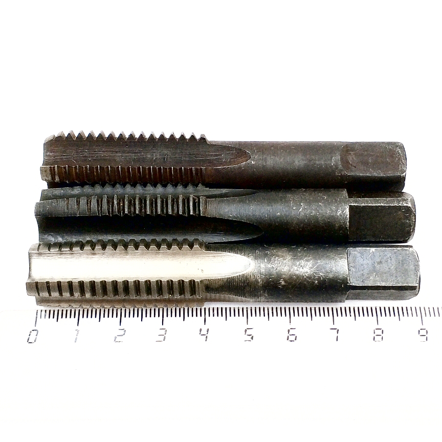 Метчик м18х2,5 ручной, К-т из 3-х шт, VAP-покрытие 
