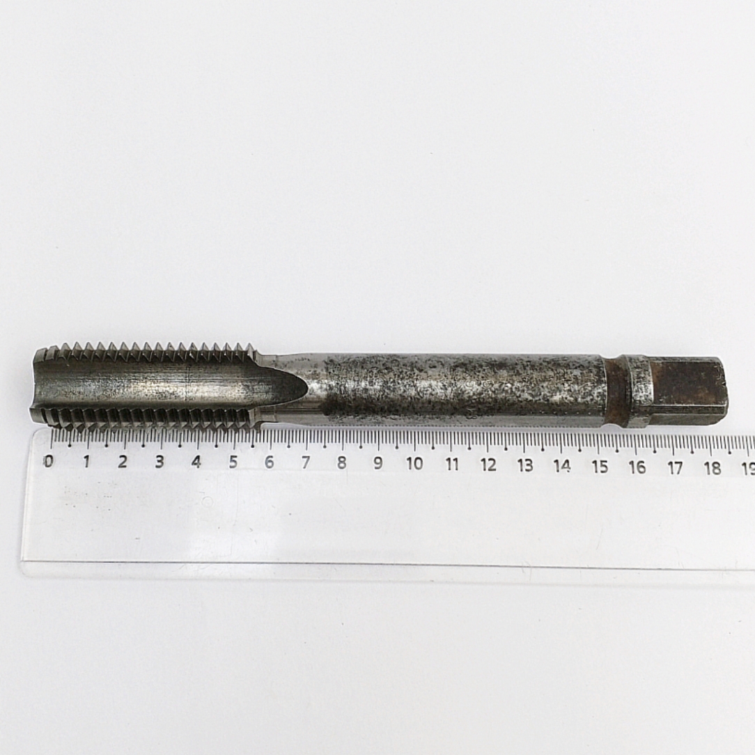 Метчик 2640-4055 М27х3 м/р Р6М5 L-180мм (удлиненный, чистовой, №2) для глухих отверстий ГОСТ 3266-81