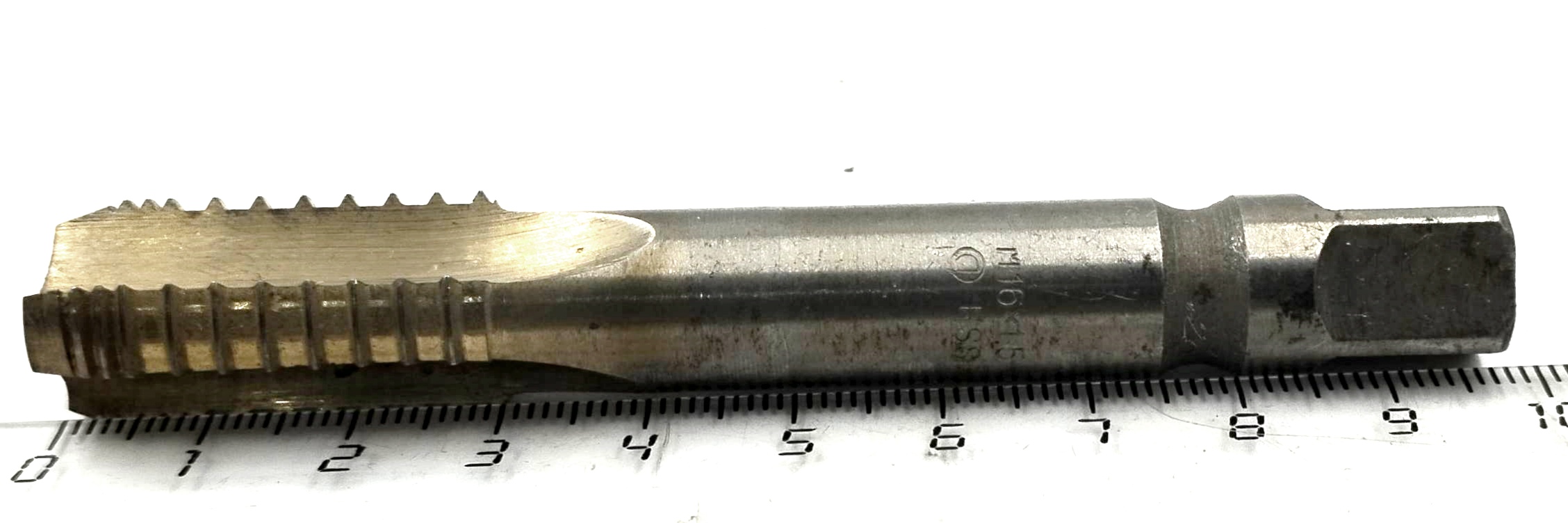 Метчик М16х1,5 шахматный м/р глухой HSS (с покрытием)