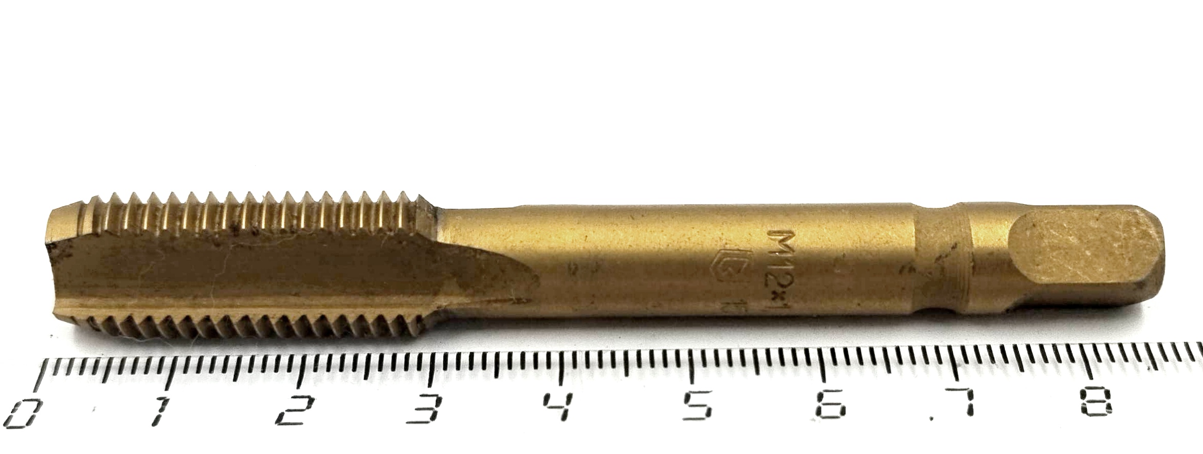 Метчик М12х1,5 м/р глухой покрытие