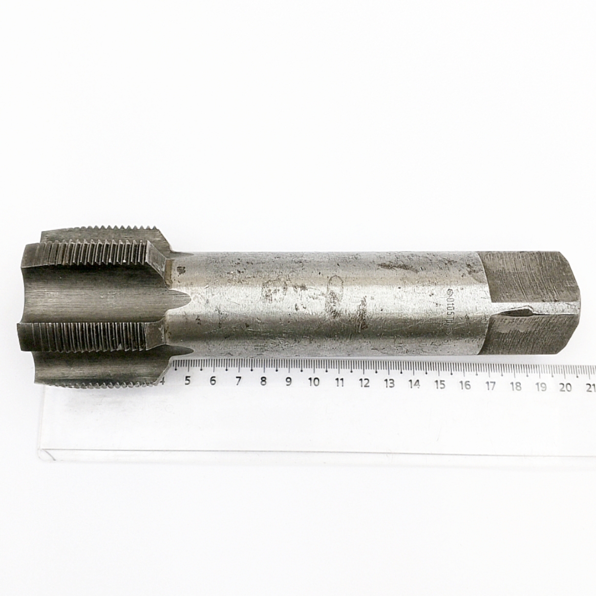 Метчик 2625-0105 трубный цилиндрический G 2" В1 Р6М5 (ручной, однопроходный) для сквозных отверстий ГОСТ 3266-81