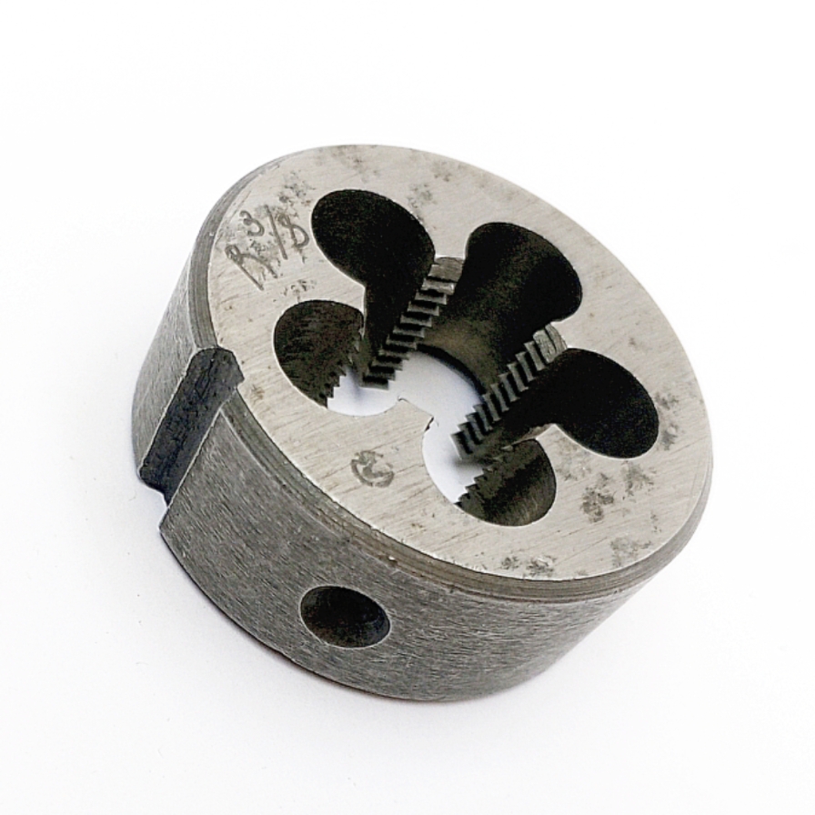Плашка 2684-0013 Трубная коническая R 3/8" 9ХС 55° (19 ниток/дюйм; D-45мм; L-18мм) ГОСТ 6228-80