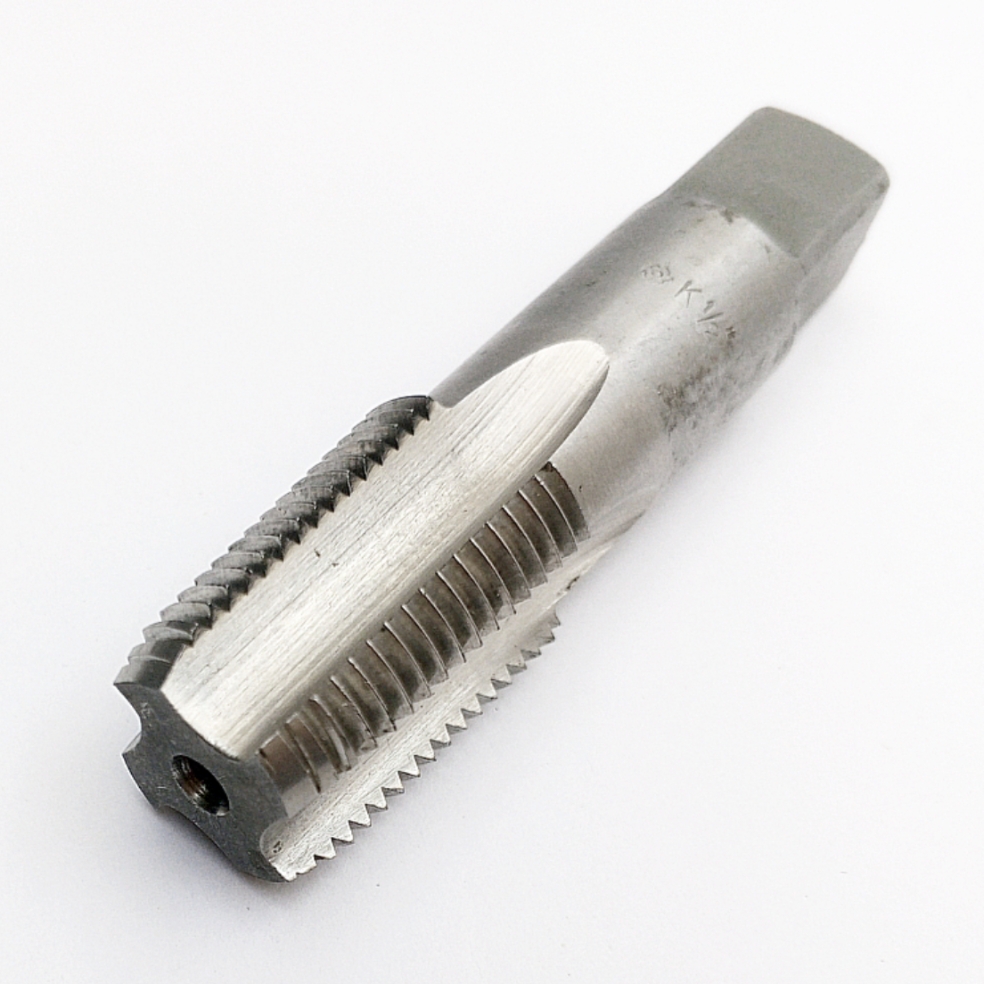 Метчик конический дюймовый K 1/2"-14 Р6М5 60° (ручной) ГОСТ 6111-52