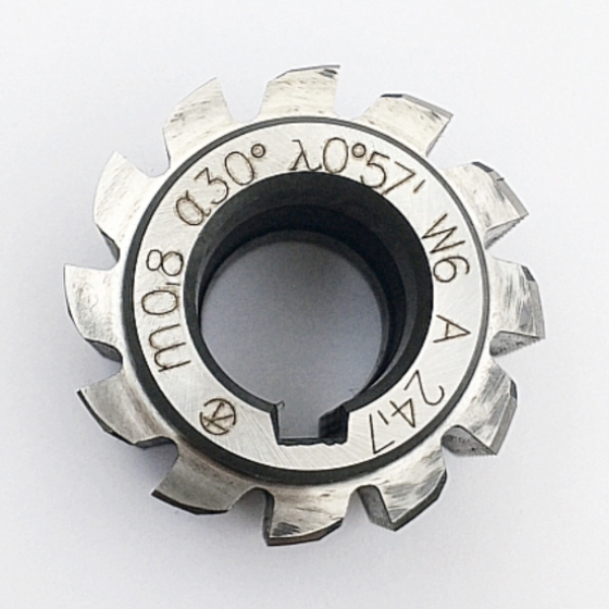 Фреза червячная зуборезная модульная M0,8 Кл-А 30° 0°57' W6