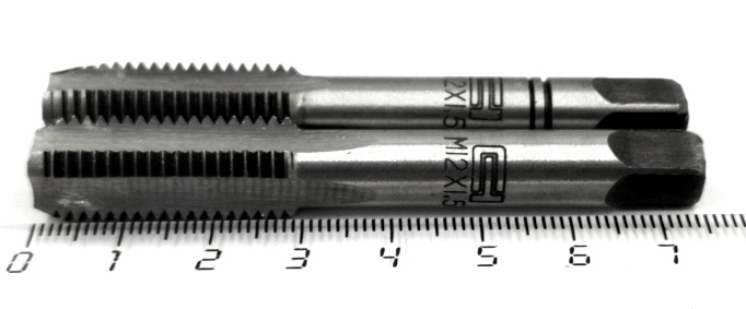 Метчик М12х1,5 ручной к-т 2 шт.