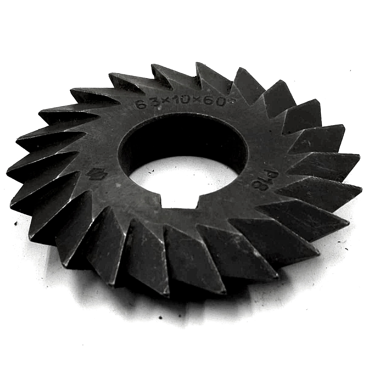 Фреза двухугловая несимметричная  d63x10x22 60°(45+15) Z=22 Р18