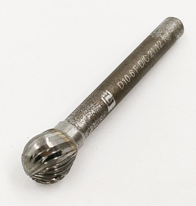 Борфреза твердосплавная сферическая D 10-6 F D/C