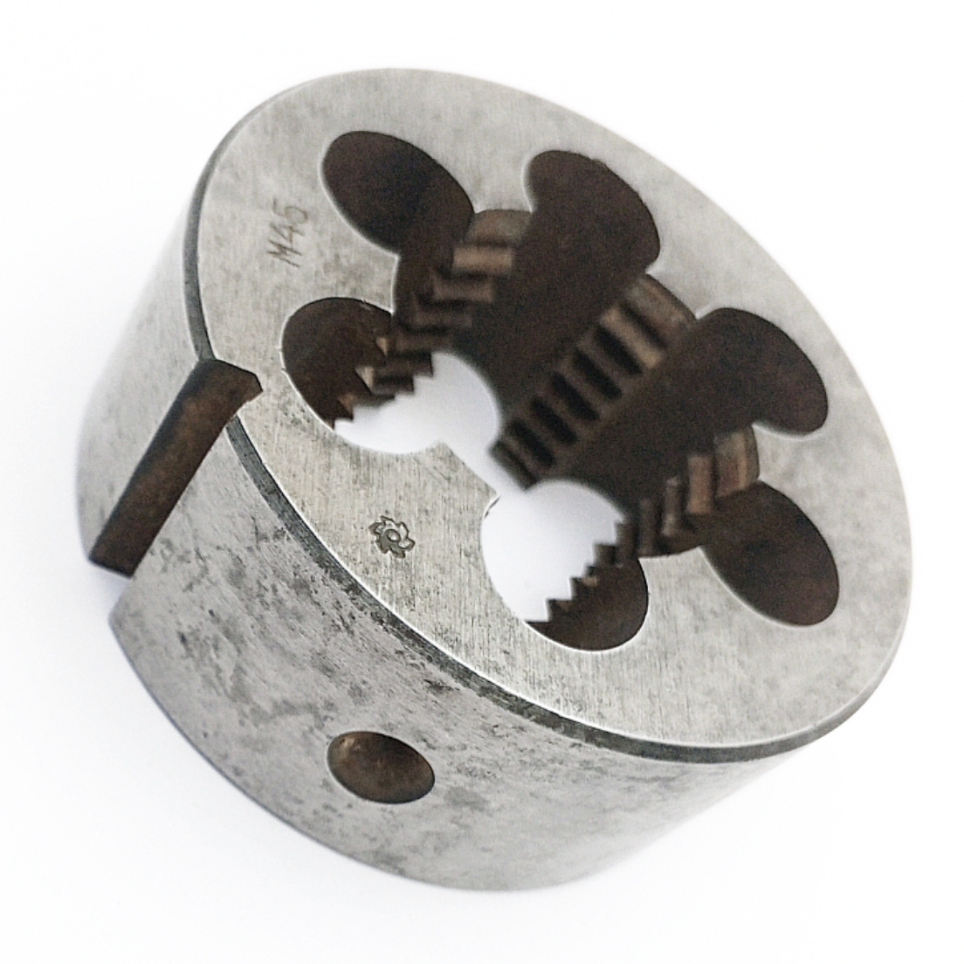 Плашка М45х4,5мм (d90мм, h36мм, 6 стружечных отв.) ГОСТ 9740-71