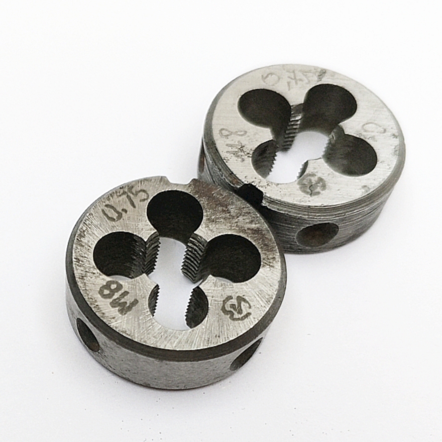 Плашка 2650-1637 М8,0х0,75 9ХС (D25мм, L9мм) ГОСТ 9740-71 (компл-т из 2шт)
