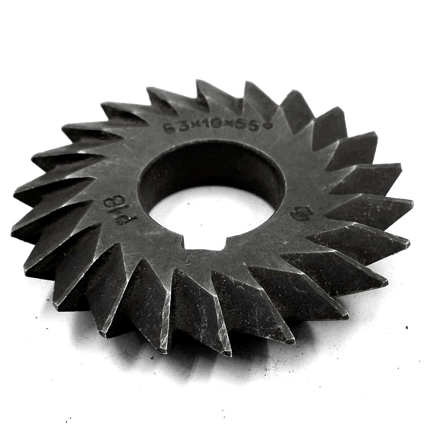 Фреза двухугловая несимметричная  d63x10x22 55°(40+15) Z=22 Р18